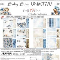 Baby Boy Universe 8x8 Mixed Set Papers