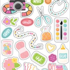 Craft Room Puffy Stickers