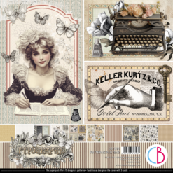 Typographic Patterns Pad 12"x12" 8/Pkg