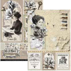 Alternative view of Typographic Creative Pad A4 9/Pkg