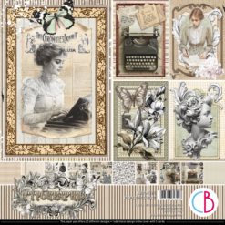 Typographic Paper Pad 12"x12" 12/Pkg