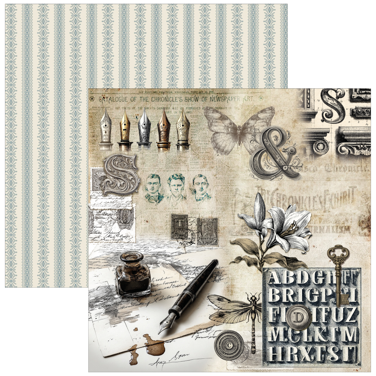 Typographic Paper Pad 12"x12" 12/Pkg - Image 3