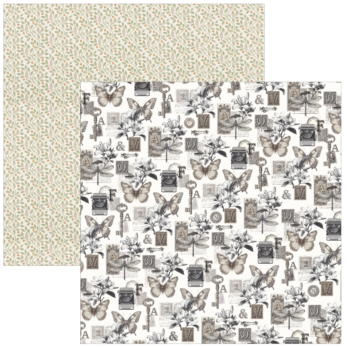 Typographic Paper Pad 12"x12" 12/Pkg - Image 4