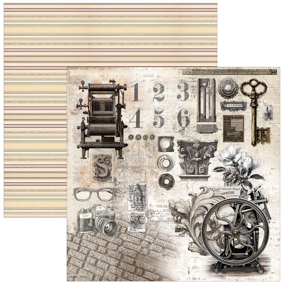 Typographic Paper Pad 12"x12" 12/Pkg - Image 5