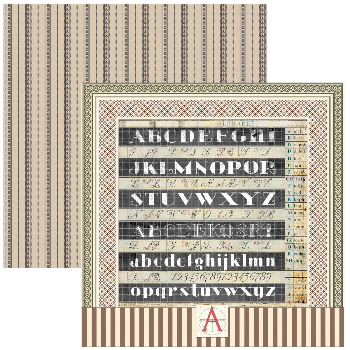 Typographic Paper Pad 12"x12" 12/Pkg - Image 10