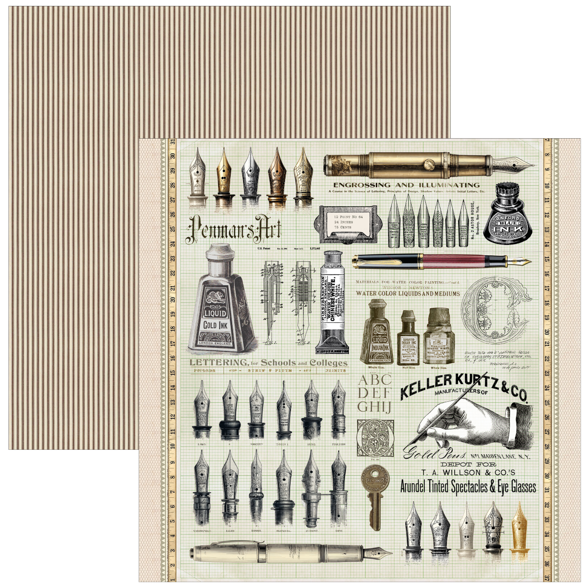 Typographic Paper Pad 12"x12" 12/Pkg - Image 13