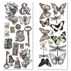 Alternative view of Typographic Art Stickers transparent adhesive sheets 5/Pkg