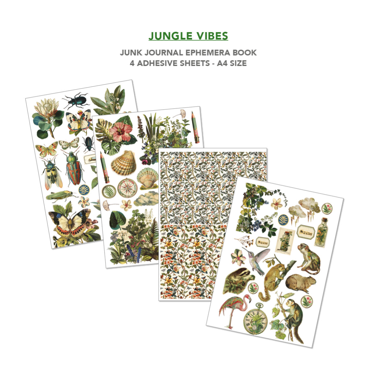 Ephemera Book Jungle Vibes A4 32/Pkg - Image 5
