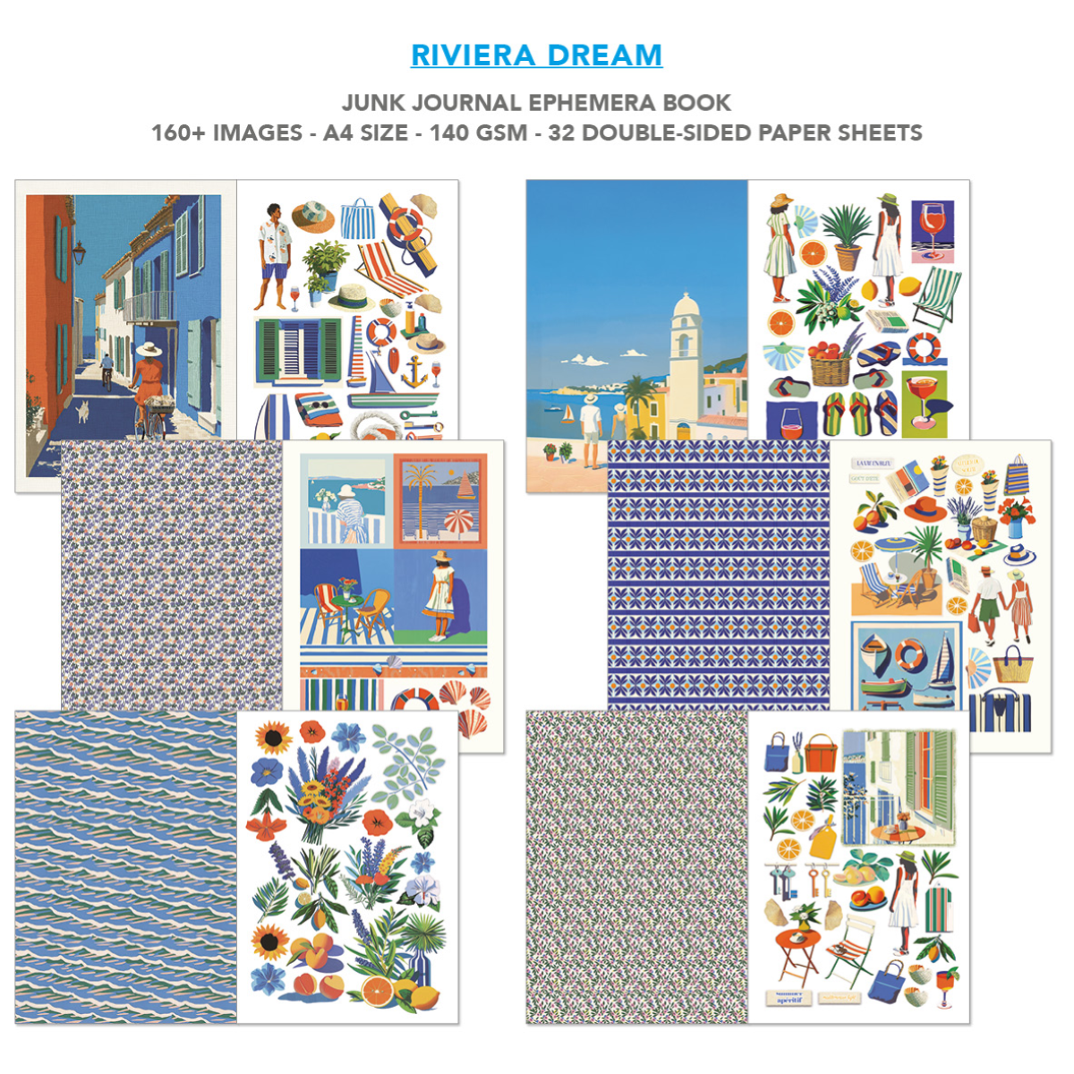 Ephemera Book Riviera Dream A4 32/Pkg - Image 2