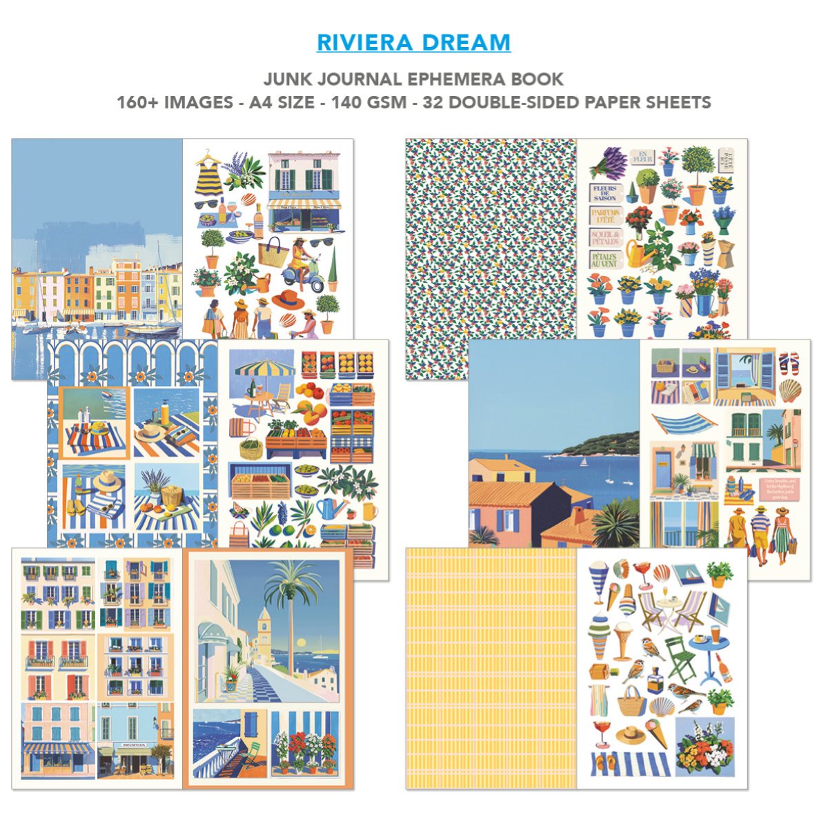Ephemera Book Riviera Dream A4 32/Pkg - Image 3
