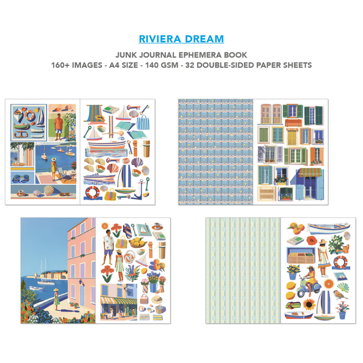 Ephemera Book Riviera Dream A4 32/Pkg - Image 4