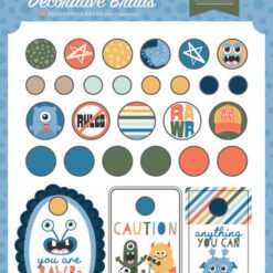 My Favourite Monster Decorative Brads