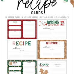 Alternative view of Recipe Cards - Baking Spirits Bright