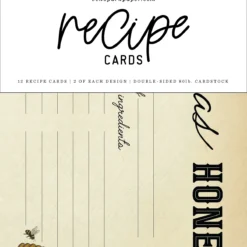 Recipe Cards -Honey Bee