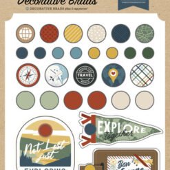 It's Time to Travel Decorative Brads