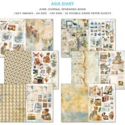 Alternative view of Ephemera Book Asia Diary A4 32/Pkg