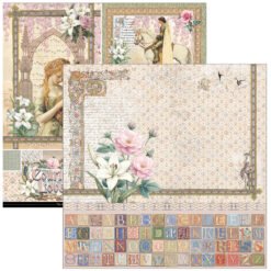 Alternative view of Courtly Love Patterns Pad 12"x12" 8/Pkg