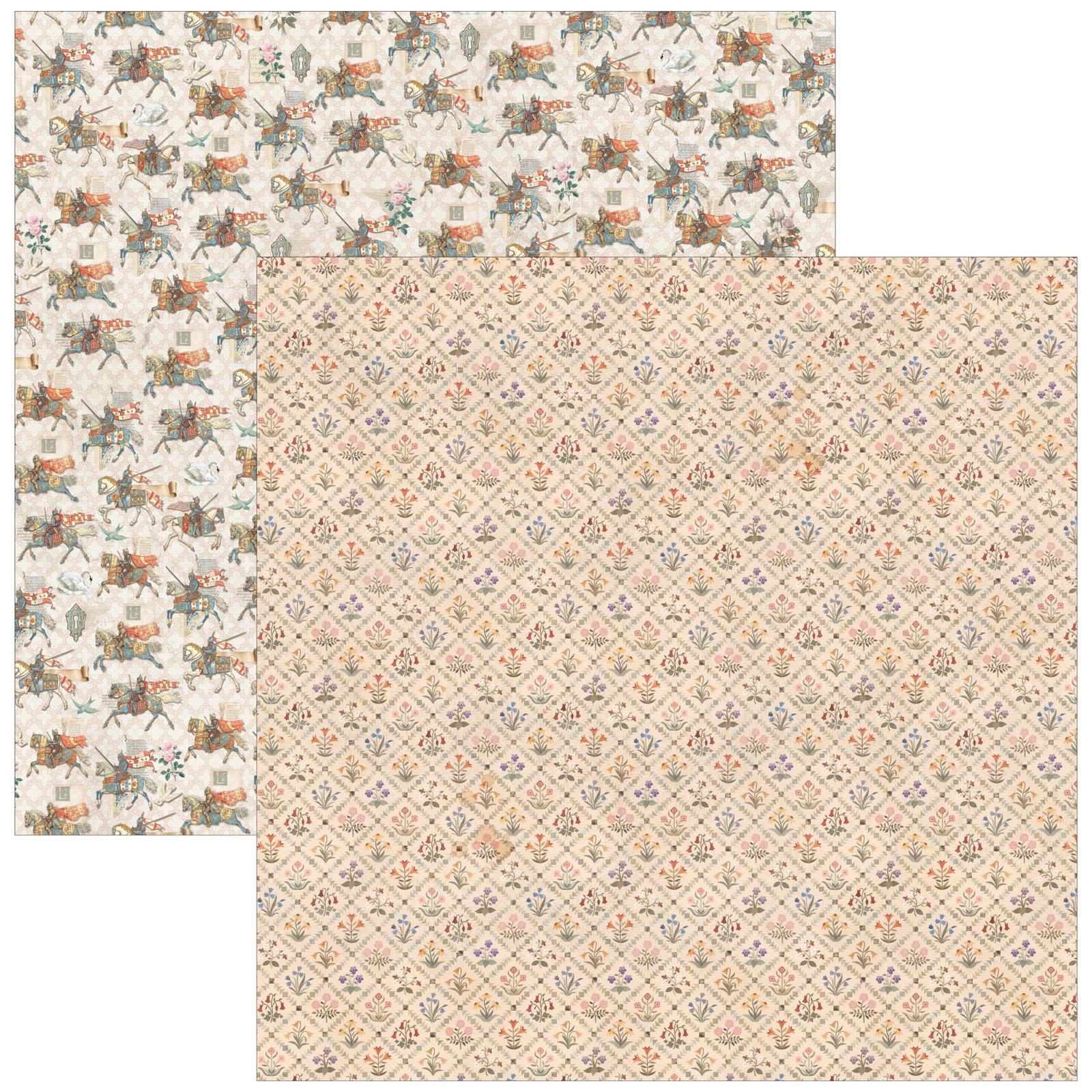 Courtly Love Patterns Pad 12"x12" 8/Pkg - Image 3