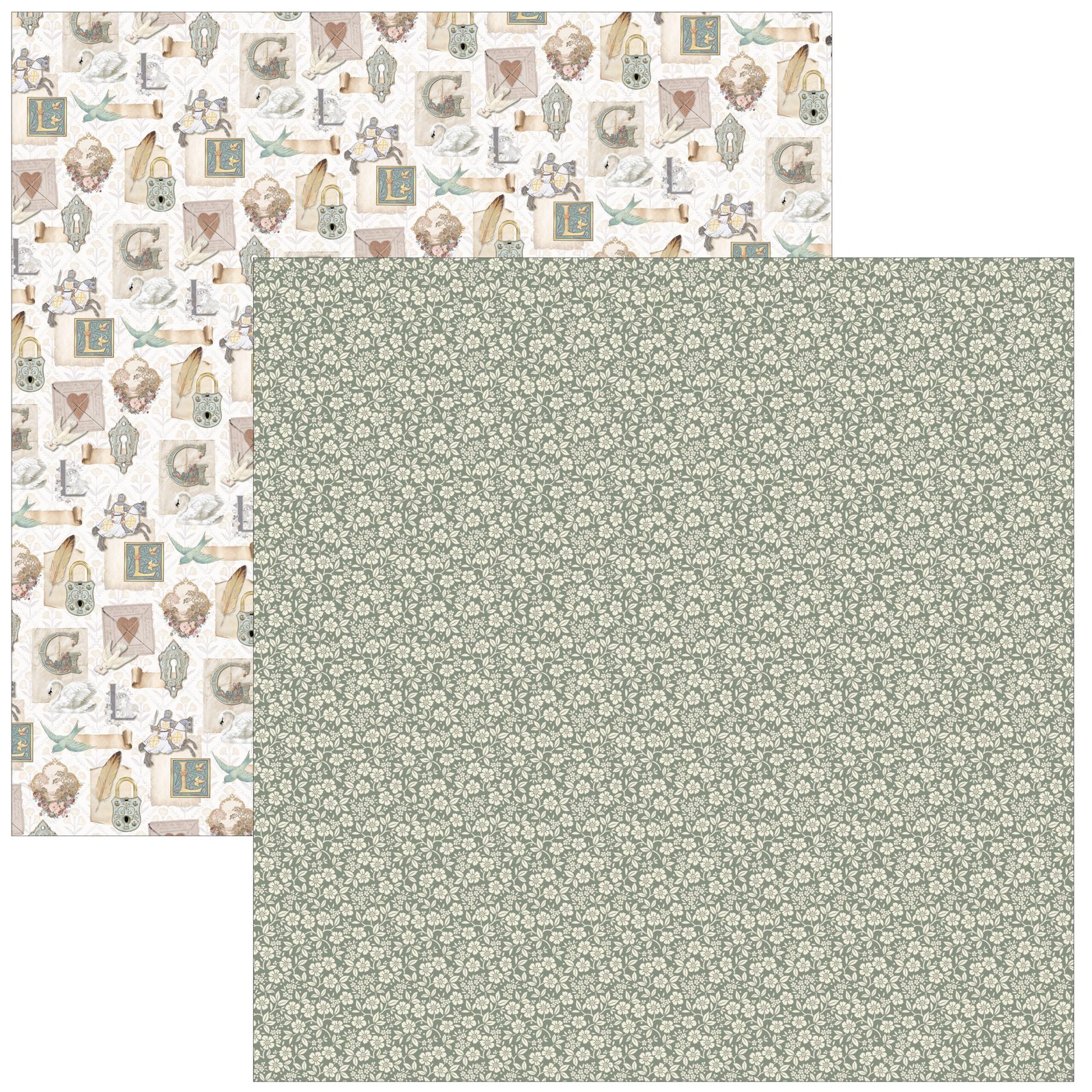Courtly Love Patterns Pad 12"x12" 8/Pkg - Image 4