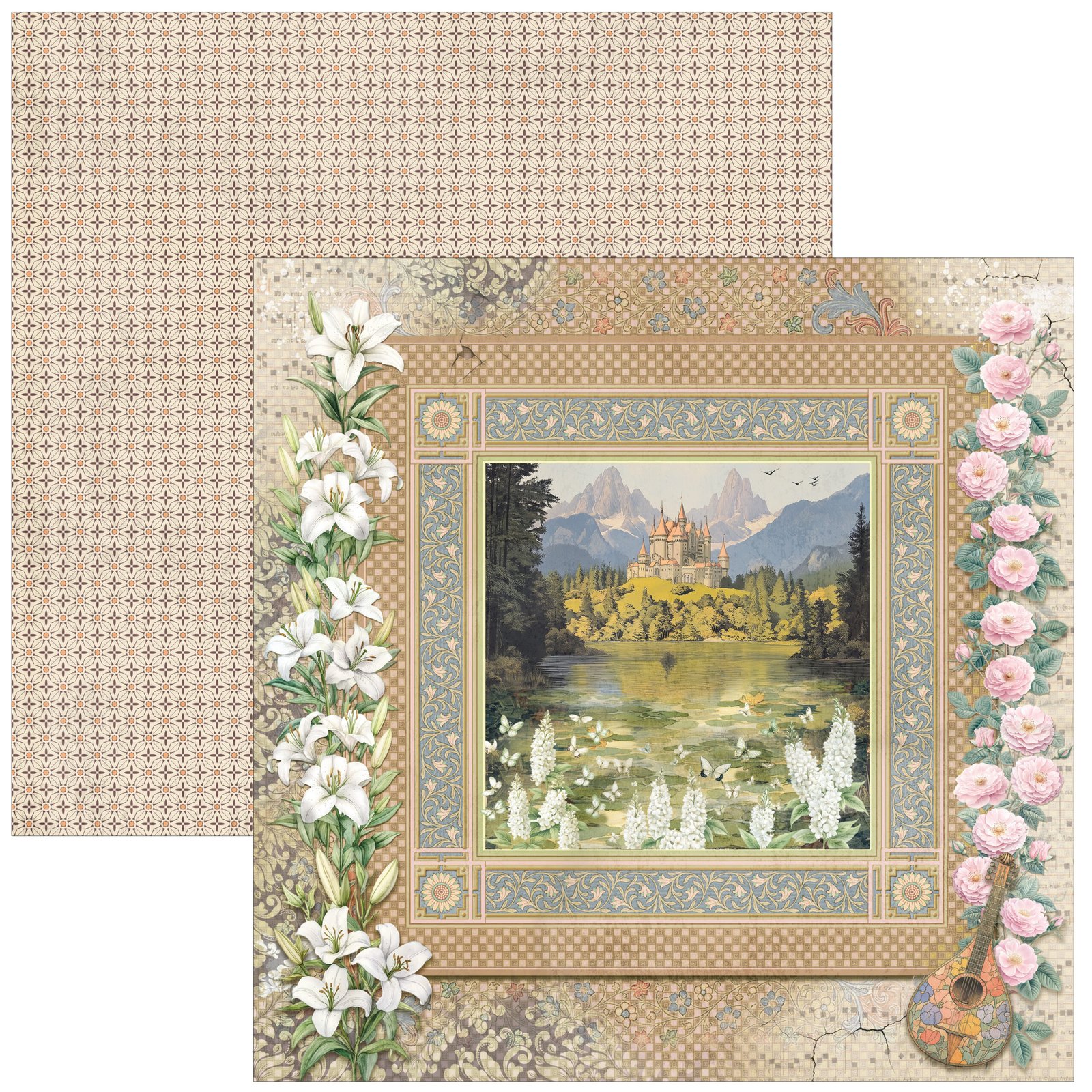 Courtly Love Patterns Pad 12"x12" 8/Pkg - Image 6
