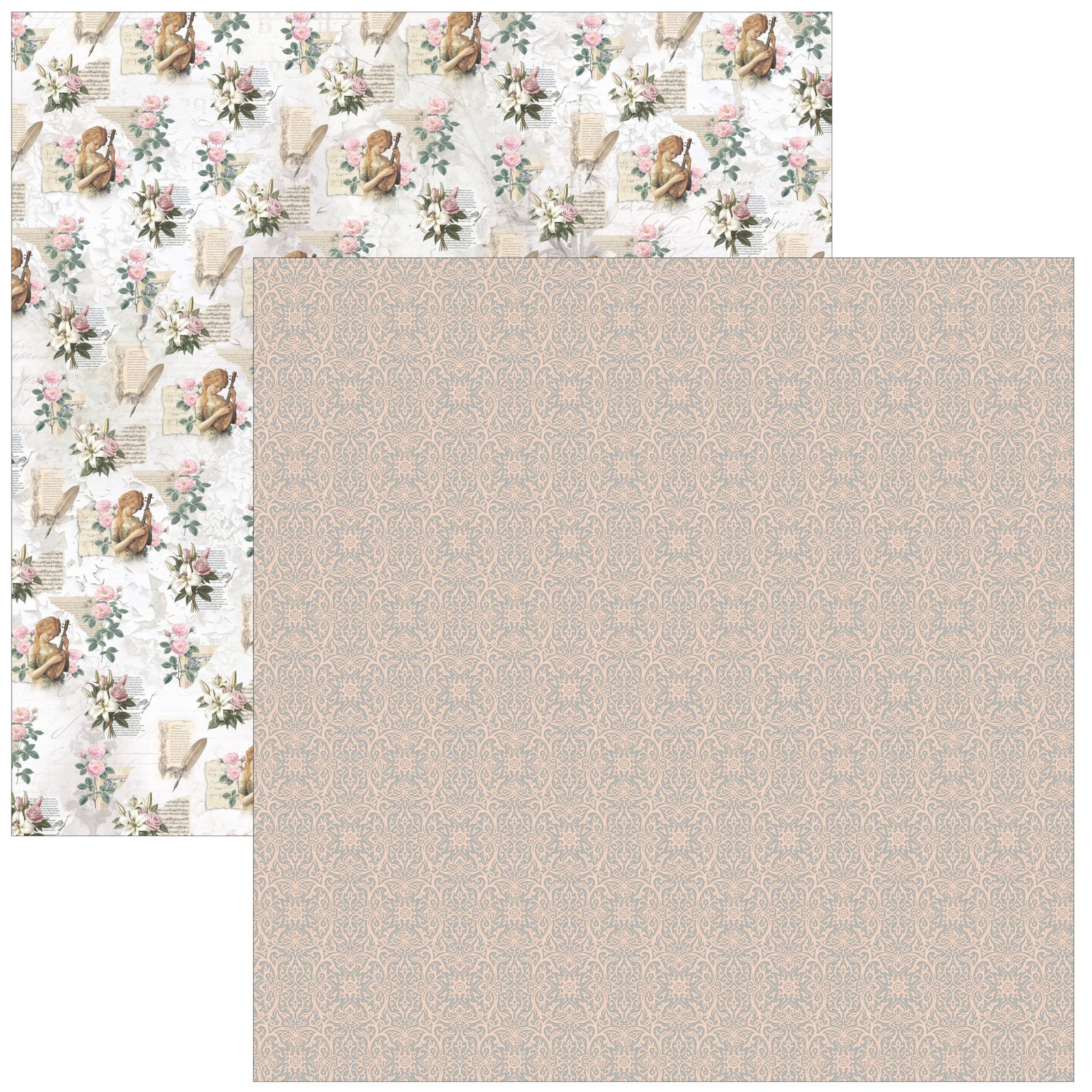 Courtly Love Patterns Pad 12"x12" 8/Pkg - Image 8