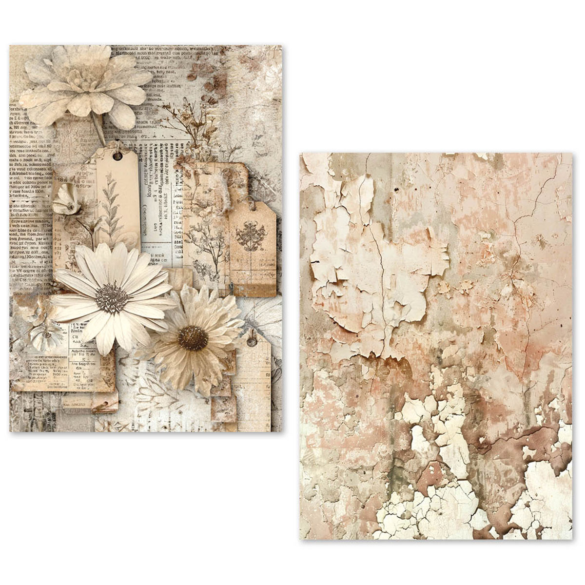 Tissue Paper A5 - Wild Blossoms Pack of 24 - Image 3