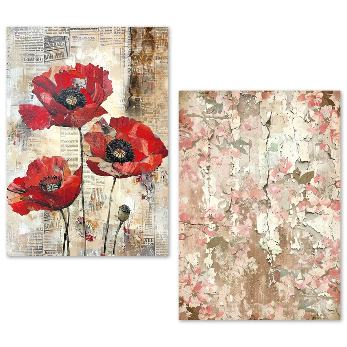 Tissue Paper A5 - Wild Blossoms Pack of 24 - Image 4
