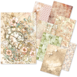 Lost in Time Rice Paper A5 MIXED 8/Pkg