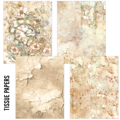 Alternative view of Craft Mix Vellum and Tissue Papers A5 Lost in Time 8/Pk