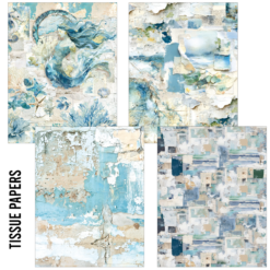 Alternative view of Craft Mix Vellum and Tissue Papers A5 Edge of the Ocean 8/Pk