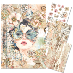 Lost in Time A4 Rice Paper 4/pk