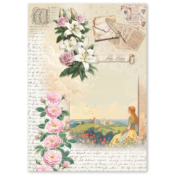Alternative view of Courtly Love A4 Rice Paper 4/pk