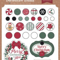 Baking Christmas Cheer Decorative Brads