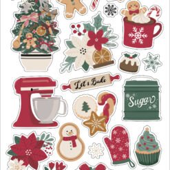 Baking Christmas Cheer 6x13 Chipboard Accents