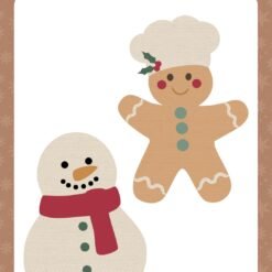 Baking Christmas Cheer Snowman And Gingerbread Die Set