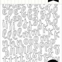 Essentials Black And White Alpha Sticker Book