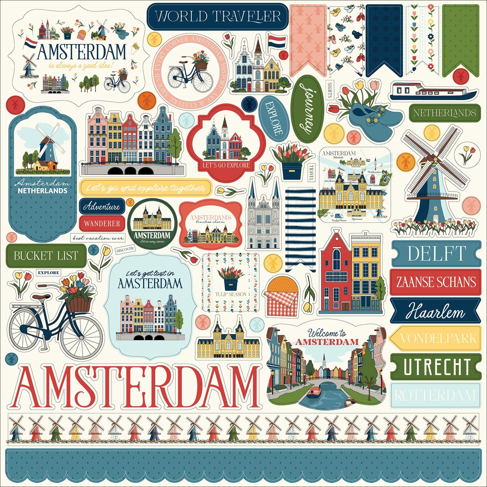 Amsterdam Element Sticker