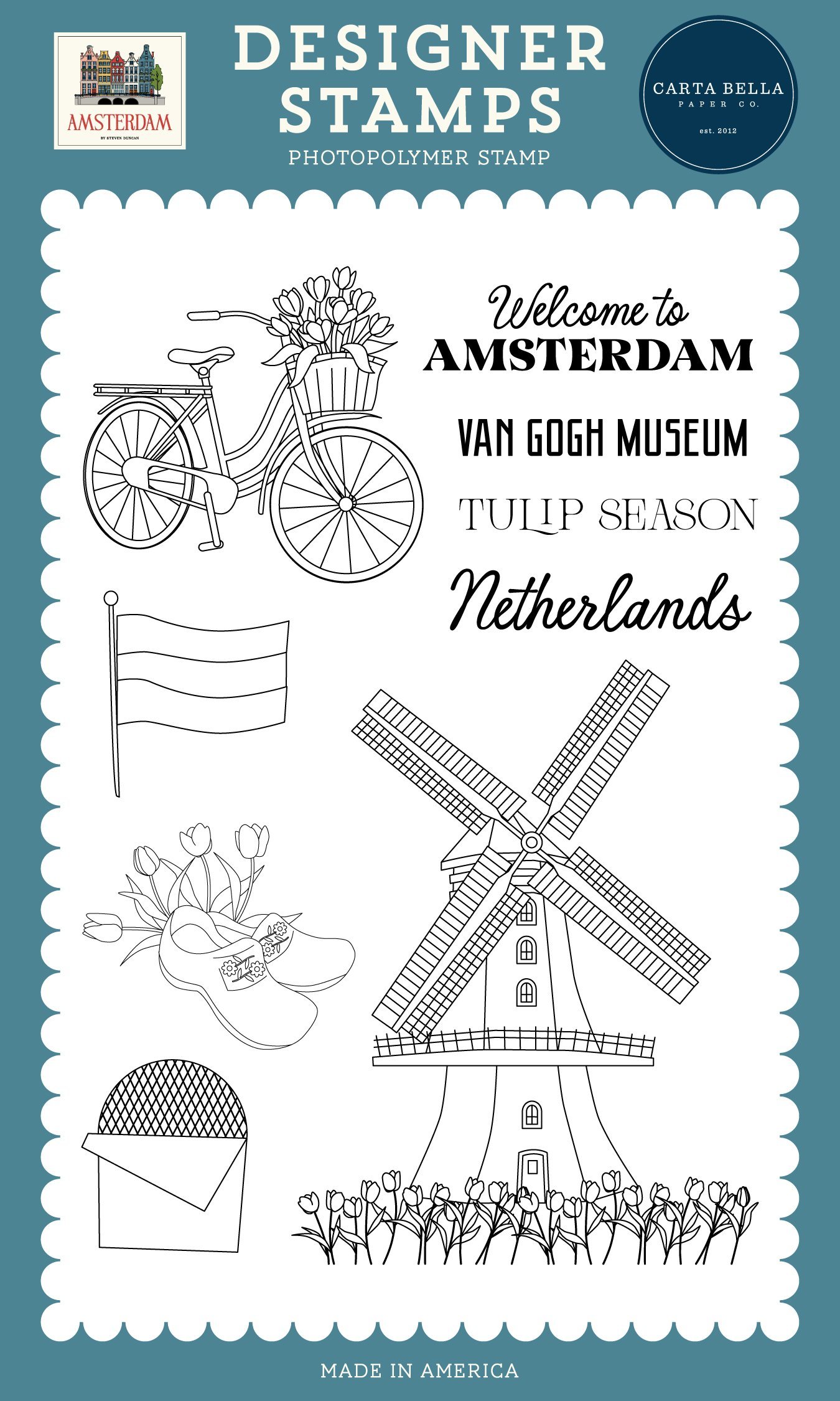 Amsterdam Windmill Stamp Set
