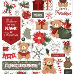 Have A Beary Christmas 6x13 Chipboard Accents