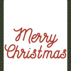 Have A Beary Christmas Merry Christmas Cursive Die Set