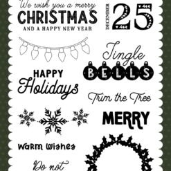 Have A Beary Christmas Do Not Open Stamp Set