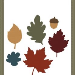 Here Comes Autumn Leaves Falling All Around Die Set