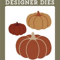 Here Comes Autumn Fall Pumpkin Trio Die Set