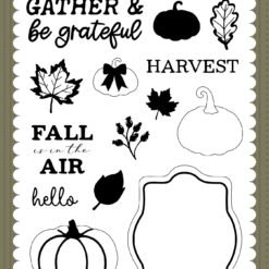 Here Comes Autumn Gather And Be Grateful Stamp Set