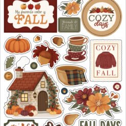 Here Comes Autumn Puffy Stickers