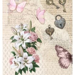 Lovers Lock A4 Rice Paper Single Sheet