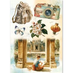Alternative view of Asia Diary Rice Paper A5 MIXED 8/Pkg