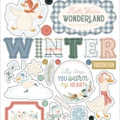Silly Goose Winter Puffy Stickers