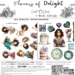 Craft O'Clock Flowers of Delight Extras Set 3 Mixed