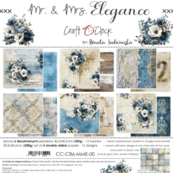 Craft O'Clock Mr & Mrs Elegance 12x12 Main Papers